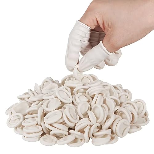 tifanso 210PCS Medium Disposable Finger Cots for Fingertip Protection | Stretchy Comfort Fit for Fingers & Thumbs, Hygienic Single-Use, For Craft Nail Care & Cleaning, Shields Fingertips from Dirt - size: Medium (Pack of 210)