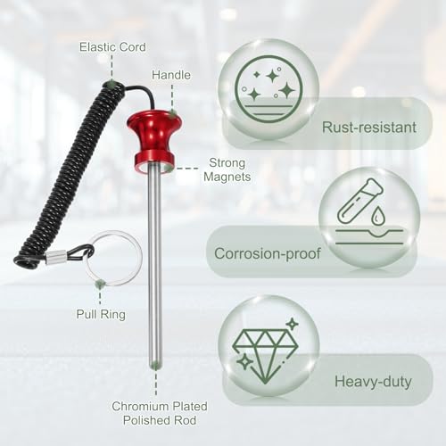 Weight Stack Pin, Weight Gym Pin Strength Training Equipment Replacement with Pull Rope for Commercial Home - color: Blue/Red, size: 0.3 x 4.7 Inch