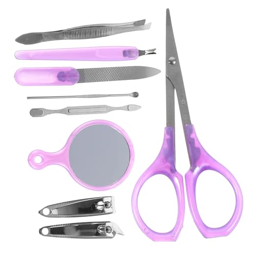 Nail File Set Fingernail Trimmer Tools Storage Case for Camping Travel Hiking Daily Use