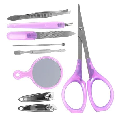 Nail File Set Fingernail Trimmer Tools Storage Case for Camping Travel Hiking Daily Use