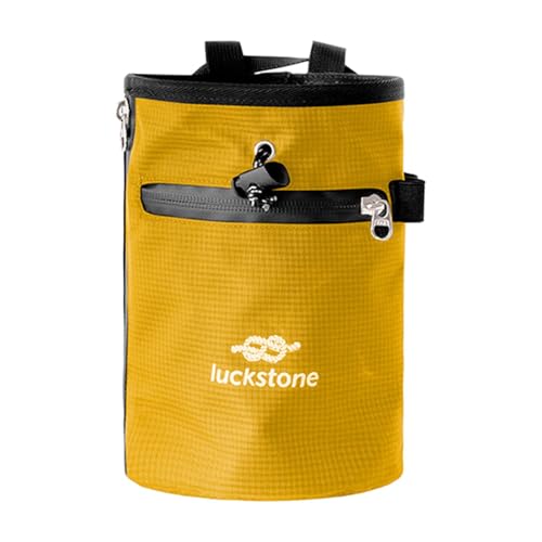 Lightweight Chalk Bag for Gym Use with Adjustable Waist Strap and Drawstring Top