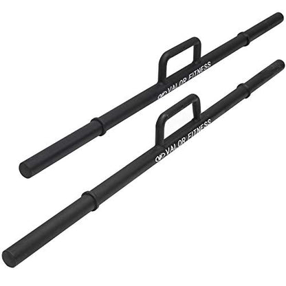 Valor Fitness Farmers Walk Handles - Log Carry Handles Pair - 24.5 lbs ea.- Strongman Weight Lifting Strength Training Equipment Barbells - Deadlift Grip Strength - Glutes Quads Exercises - Max 1200 lbs