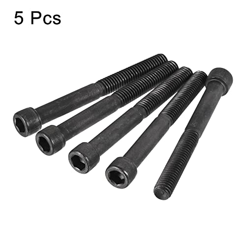 uxcell 3/8-16x3-1/2" Hex Socket Head Cap Screw Bolts 12.9 Grade Alloy Steel 5pcs - size: 3/8x3-1/2"