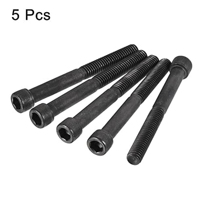uxcell 3/8-16x3-1/2" Hex Socket Head Cap Screw Bolts 12.9 Grade Alloy Steel 5pcs - size: 3/8x3-1/2"