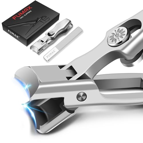 German Nail Clippers for Men with Catcher, Large Wide Opening Toenail Clippers for Seniors Thick Toenails, Heavy Duty Sharp Toe Nail Clippers with Long Handle Gifts for Men Women, Silver - color: Silver