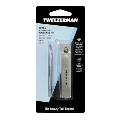 Tweezerman Extra Strength Toenail Care Kit, Clipper & Mini Cuticle Pushy - style: Toenail Clipper + Mini Cuticle Pushy