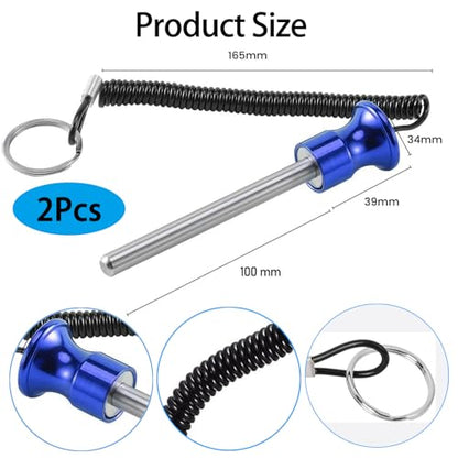 Weight Stack Pin,Magnetic Weight Pin,Diameter 4 Inch Solid Aluminum Alloy Universal Gym Pin Weight Machine Pin for Home Gym Exercise Machine Accessories(2pcs)
