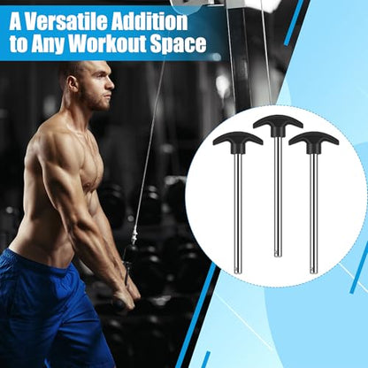 Coitak 3 Pcs Weight Stack Pin, Gym Pins for Weight Stack, Weight Lifting Pins for Universal Gym Strength Training Equipment Machine Pin Insert Accessories, 3/8" Diameter 6" Locking Space
