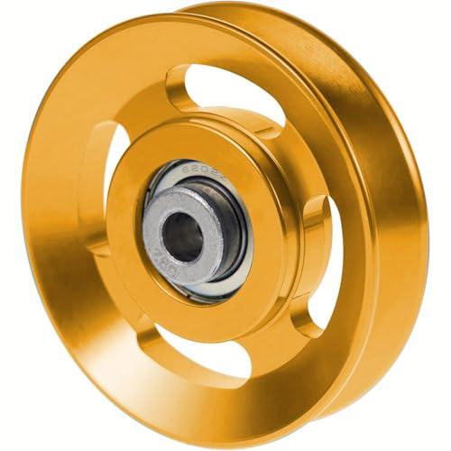 Aluminium Alloy Gym Pulley 90 mm，2‑Pack / 4‑Pack / 6‑Pack - color: Yellow