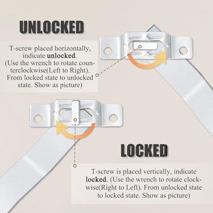 5PCS T Wrench T Security Picture Hanger Wrench T Screw Security Wrench for Picture Security Lock Picture Framing Supplies - size: 5 Pieces