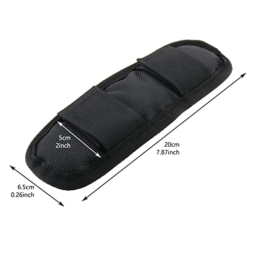 Shoulder Strap Pad Black Removable Luggage Bags Shoulder Strap Pads Fastener Cushions for Bag Backpack Satchel