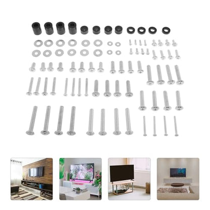 Alipis 88pcs Heavy Duty Wall Mount Screw Kit with Complete Hardware Set for Multiple Tvs Simple Installation Picture Hanging Screws for Secure Wall Monitor Mounting