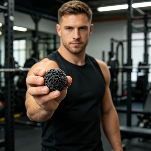 Round Stone Hand Grip Strengthener Muscle Strength Training Massage Ball for Climbing Gym and Callus Training - size: 4CM