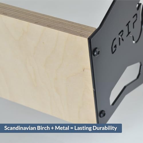 Wall Mount for Hangboards - Wall Mounting Hangboard Holder - Compatible with Standard Climbing Fingerboards - 120kg Load Capacity - Edgeline Metal - style: Edgeline Metal