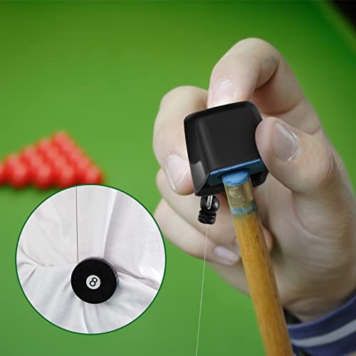 Lewtemi 2 Pcs Pool Chalk Holder Retractable Cue Chalk Holder Billiards Snooker Accessories Practical Tool with Belt Clip for Billiard Lovers - style: Square