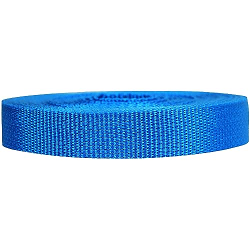 Strapworks Lightweight Polypropylene Webbing - Poly Strapping for Outdoor DIY Gear Repair, Pet Collars, Crafts – 3/4 Inch by 10, 25, or 50 Yards, Over 20 Colors - color: Pacific Blue, size: 3/4" x 50 yard