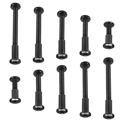 M6 Hex Drive Socket Cap Bolt Kit, Black, 30 Sets | M6x20/30/40/50/60mm, Includes Allen Wrench, Countersunk Screw Barrel Nuts, Binding Screws, For Furniture & Cabinet - color: Black, size: M6x20/30/40/50/60mm