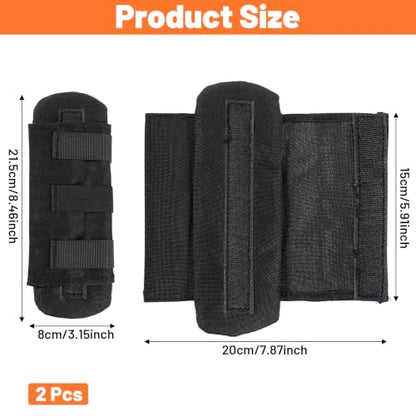 Ymapinc 2 Pack Breathable Shoulder Strap Pads for Backpack | Soft Comfort Shoulder Pad Cushion for Long-distance Travel Backpack Crossbody Bag Luggage Strap - Black