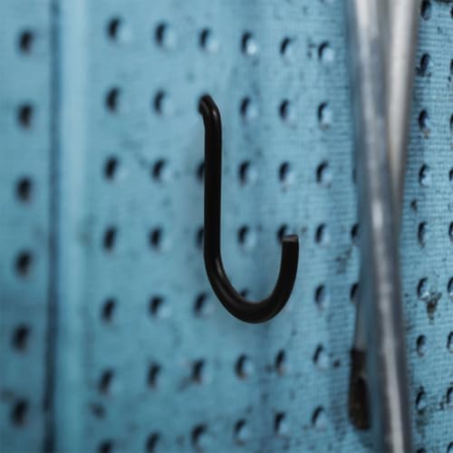 24pcs Compact J Hooks Pegboard Tool Holder Heavy Duty Hanging Board Hooks for Garage Workshop Pegboard Organizer Accessories