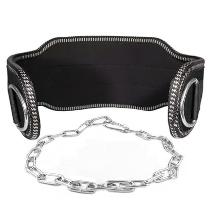 Sports DIP Belt with Steel Chain 36 INCHES Weighted Chain for DIPS Pull UPS Weight Lifting ONE Size FITS All