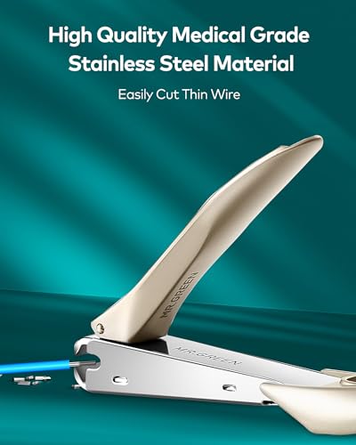 Nail Clippers for Thick Nails, Professional Nail Cutter with Catcher, Medical Grade Stainless Steel, Sharp and Durable Nail Clipper Kit for Men and Women, Bionics Design(Small and Big) M-1210plus - color: M-1210plus