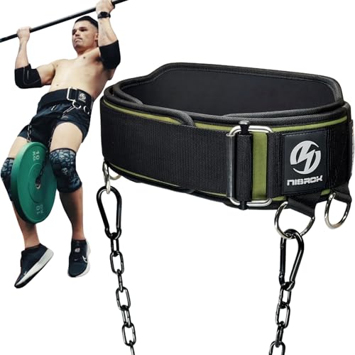 2-in-1 Weightlifting Belt & Dip Belt with 41 IN Steel Chain, Double-Layer Design, Powerlifting Gym Belt for Pull Up, Squat, Deadlifts & Added Weight Training, Unisex for Men & Women - size: X-Large