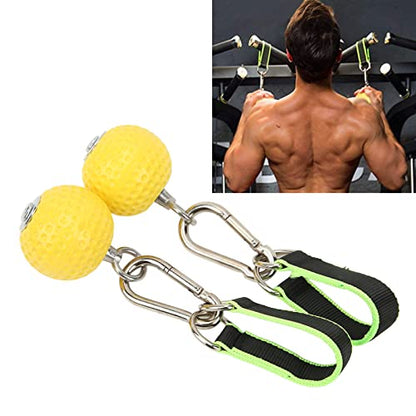 Climbing Pull Up Hand Grips Ball Set, Wireless Arm Strength Training Equipment, Non Slip PU Grip Balls with Webbing Buckle for Rock Climbing Gymnastics Parkour Fitness - size: 72mm model