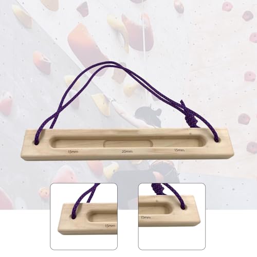 Vaveren Rock Climbing Climbing Training Portable Mountaineering Equipment Wooden for Climbers Pull Hold, 15mm 20mm 15mm