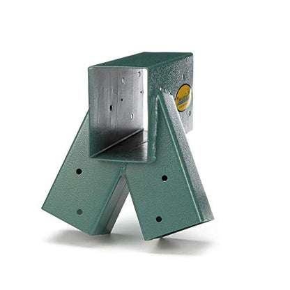 Eastern Jungle Gym Easy 1-2-3 A-Frame Swing Set Bracket, Green | Heavy Duty Swingset Bracket for Easy, Simple Installation | DIY Swing Set Part to Build Playground Sets for Backyards - style: A-Frame Swing Set Bracket
