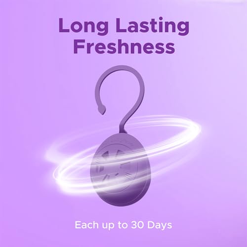 Air Jungles Shoe Deodorizer Balls 6 Ct, Lavender Scent | Odor Remover Balls for Sneakers, Gym Bags, Lockers, Closets, Hampers, and Drawers, Essential Oil Provides Natural Freshness - size: 6 Count (Pack of 1)