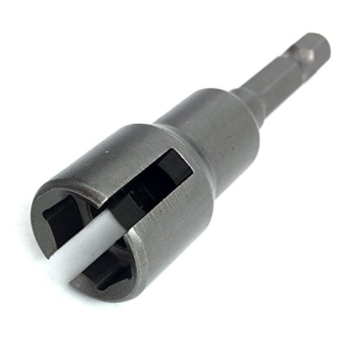 (2pc) Power Wing Nut Driver Set,Slot Wing nuts Drill Bit Socket Wrenches Tools Set,1/4" Hex Shank Drills Bits for Panel Nuts screws bolt