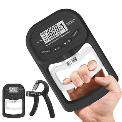 Grip Strength Trainer 396lbs/180kg,Digital Grip Strength Tester with LCD Display,Hand Dynamometer Grip Strength Trainer,Electronic Hand Grip Strength Tester,for Home School Use