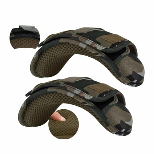 ZINZ 2-Pack Professional Tactical Shoulder Pad, Ultra-Thick & Breathable Cushion for Vest Shoulder Straps and Backpacks, Comfort & Durable - color: Camouflage Green