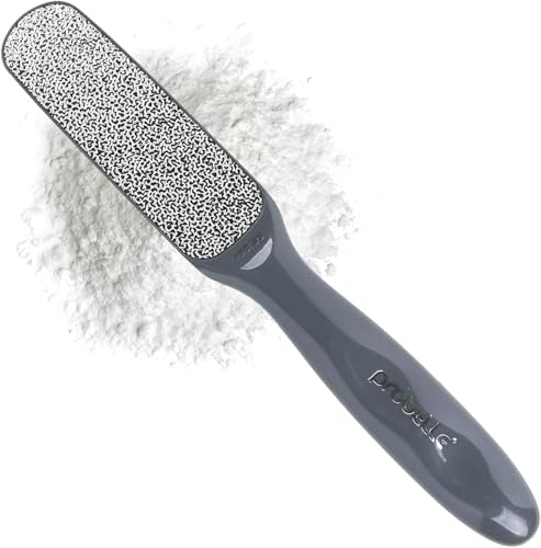Probelle Double Sided Multidirectional Nickel Foot File Callus Remover - Immediately Reduces calluses and Corns to Powder for Instant Results, Safe Tool (Dark Grey) - color: Dark Grey