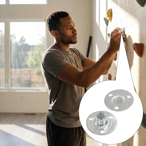 10 Pcs M10 x 27mm Round Base T Nuts for Wood – 10mm Height, Zinc Plated Carbon Steel Tee Nut with Brad Holes, Heavy Duty Screw-in T Nut for Furniture, Cabinet, Bed Legs - size: M10x10x27mm