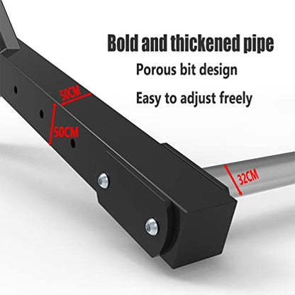 Fitness Equipment Pull-Up Bars Steel Chin Up Bar for Home Gym, Wall and Ceiling Mounted Fitness Bar, Height Adjustable, Load 300Kg