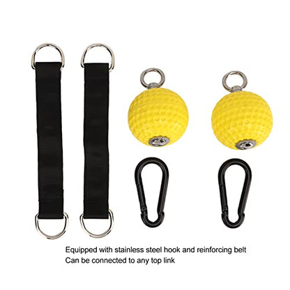 ZJchao Pull Up Ball, Pull Up Grips and Balls 7.2cm Anti Slip Climbing Training Power Grip Ball with Staps for Indoor and Outdoor Horizontal Bars Training