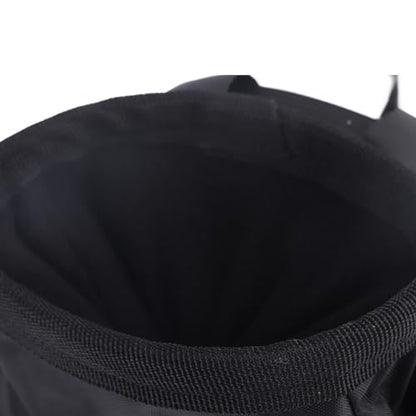Climbing Chalk Bag Black Outdoor Rock Climbing Powder Bag Storage Waist Belt Pouch for Rock Outdoor Bouldering