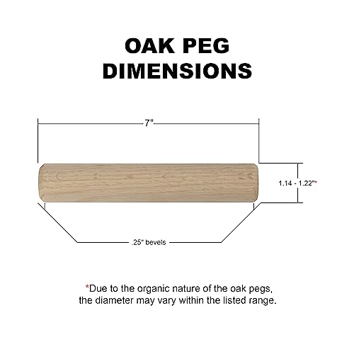 Atomik Climbing 2 Hard Wood Pegs for Peg Boards, Grip and Strength Training