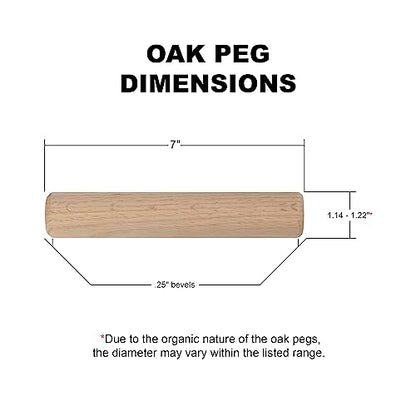 Atomik Climbing 2 Hard Wood Pegs for Peg Boards, Grip and Strength Training