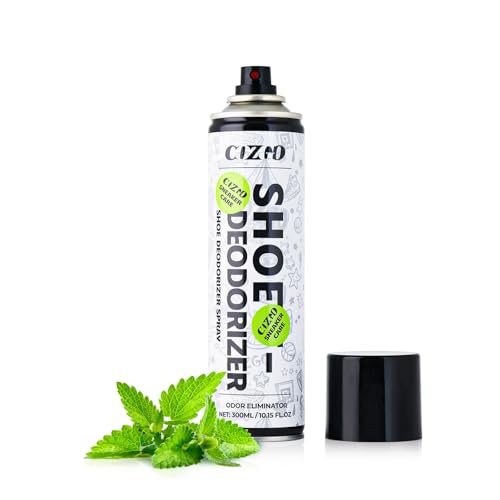 COZGO Shoe Deodorizer Spray, Shoe Refresher, Shoe Odor Smell Eliminator, 300ml (10oz) Long-Lasting Quick-Drying Formula Shoe Spray for Smelly Shoes, Sneakers, Gym Bag, Work Boots