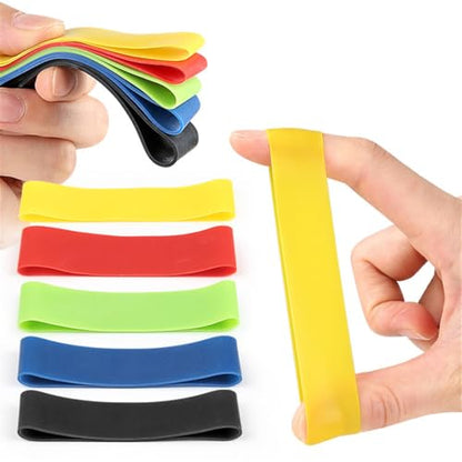 Hand Exerciser Finger Extensor Bands - Set of 5 Resistance Bands 5 Level Finger Strengthener Grip Strength Trainer for Arthritis, Carpal Tunnel, Physical Therapy & Injury Rehabilitation