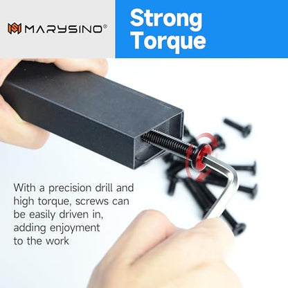20Pcs M8 Screws M8 x 16mm Flat Head Socket Cap Screw Bolts, M8 Bolt Furniture Screw, Stainless Steel Bolts 304, Black Oxide M8x1.25 Bolt by Marysino - color: Black, size: M8 x 16mm