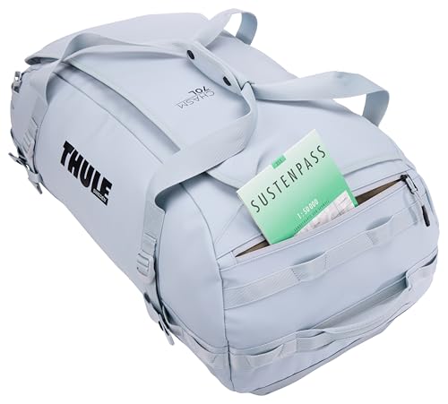 Thule Chasm Duffel bag, Weather-resistant materials, Easy packing, Converts to backpack, Internal pockets, Travel-ready - color: Soft blue, size: 70L