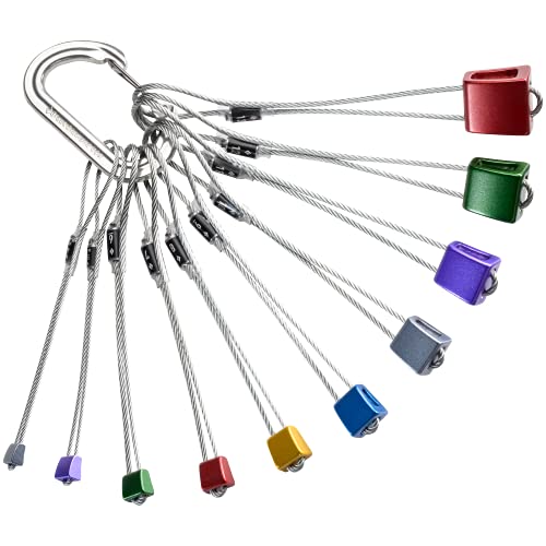 BLACK DIAMOND Classic Stopper Set #4-13, Durable Aluminum Nuts, Color-Coded | durable steel cables, versatile passive protection, for alpine routes, trad climbing, sport climbs, anchors, and rappels - style: #4-13