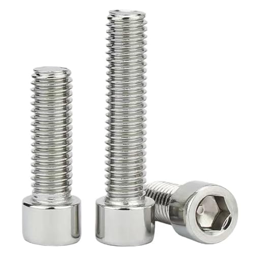 M2-0.4 x 5mm Stainless Steel 201,GB/T 70,Metric Socket Head Cap Bolts Screws, Allen Socket Drive,Hex Socket Cap Screw,Machine Full Thread for Bike Water Bottle Cage Holder Bracket Rack,50 Pcs - size: M2-0.4 x 5mm（50 Pcs）