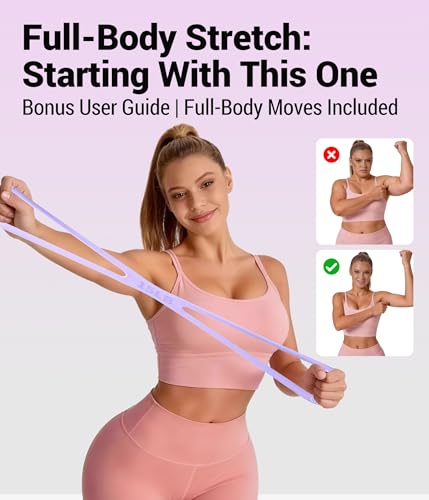 Upgraded Figure 8 Resistance Bands for Women with User Manual | High-Density Silicone .Gift-Ready Packaging . Beginner Workout Guide .Solid Comfort Handles .User Manual Included