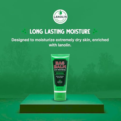 Bag Balm Vermont's Original Hand Moisturizer, Hand Balm for Dry Skin, Cracked Hands, Heels & Dry Hands Treatment, For Dogs and More Ointment, Dry Skin Lotion (2oz Tube (Pack of 2)) - size: 2 Ounce (Pack of 2)