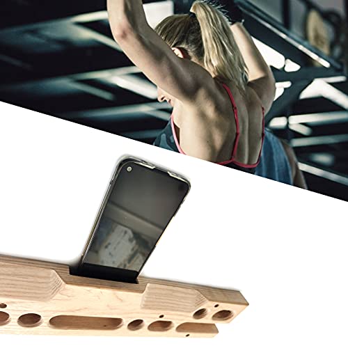 Rock Climbing Fingerboard Wooden Professional Climbing Training Hangboard Fingerboard for Grip Strength Training Simulating Various Grips with Different Depths