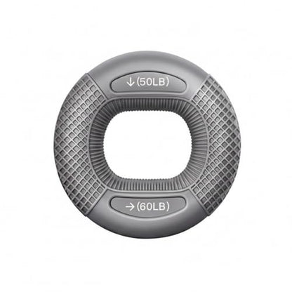 Adjustable Hand Grip Strengthener with TPE Handles for Forearm, Finger & Wrist Training - Portable Fitness Tool - color: Gray